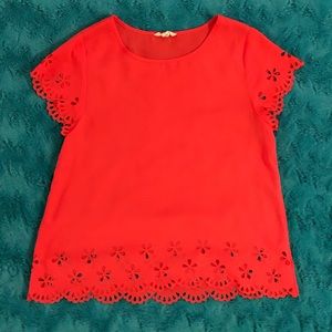 Salmon orange blouse